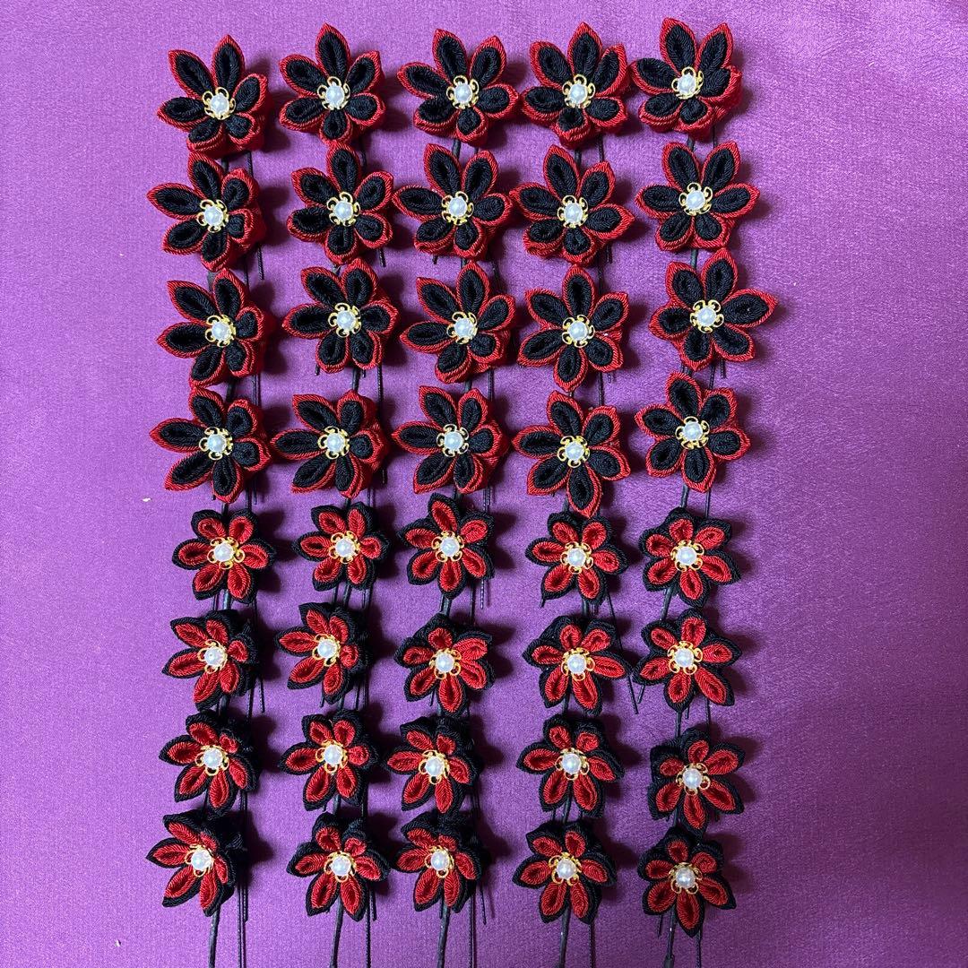 つまみ細工髪飾り花haru