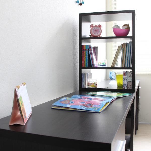 《新品・送料無料》パソコンデスク ツインデスクセット 学習机 120幅 ブラウン