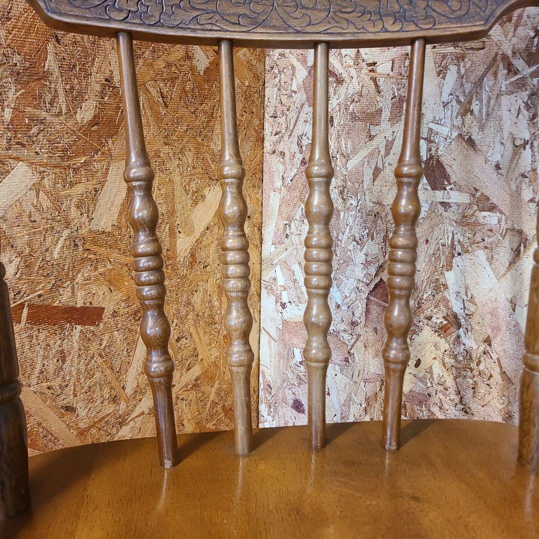 1 山善 椅子 アンティーク調 チェア　ウィンザーチェア