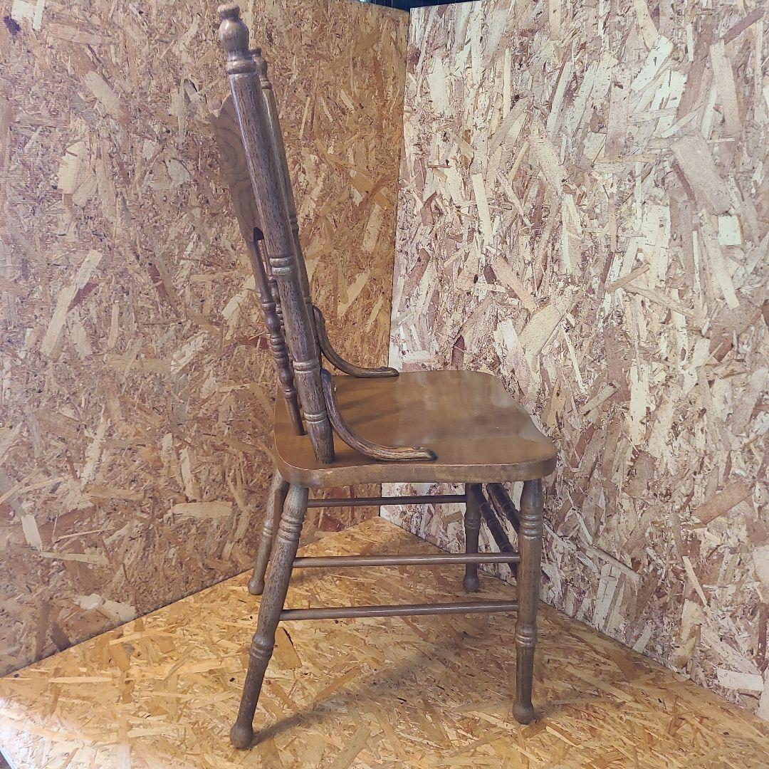 1 山善 椅子 アンティーク調 チェア　ウィンザーチェア