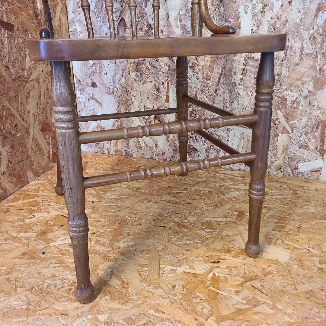 1 山善 椅子 アンティーク調 チェア　ウィンザーチェア