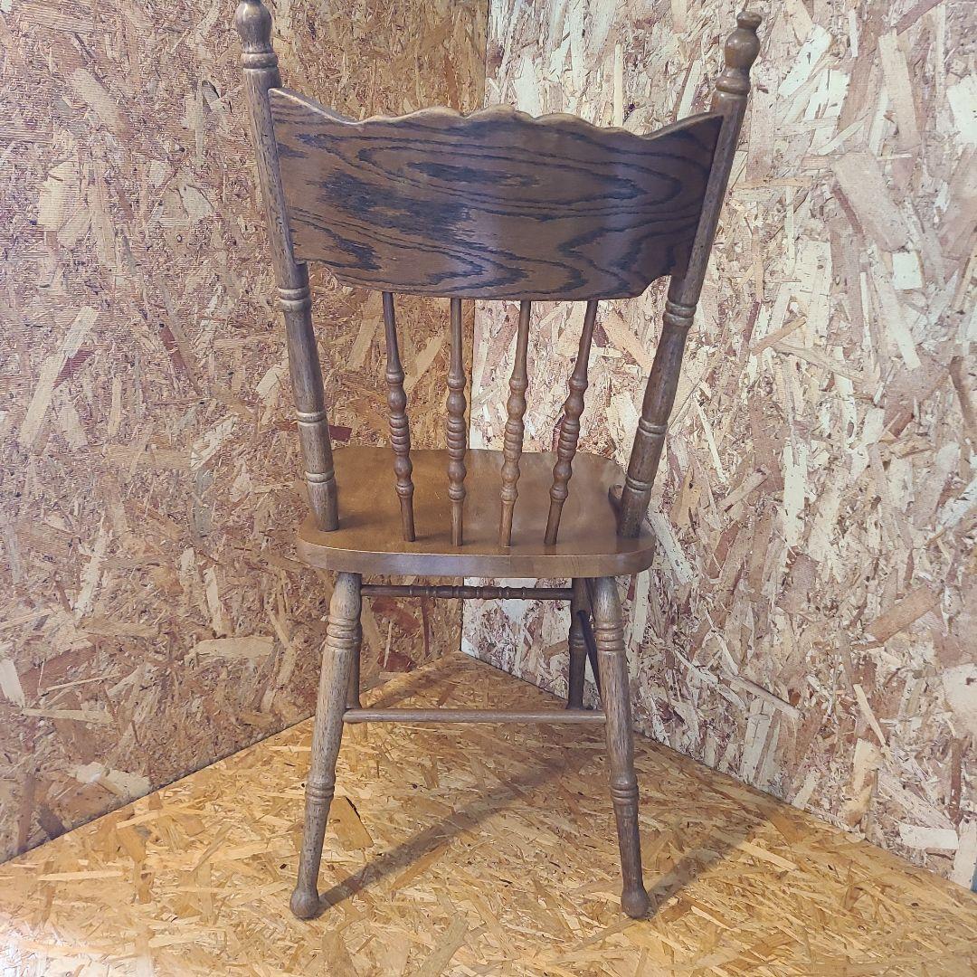 1 山善 椅子 アンティーク調 チェア　ウィンザーチェア