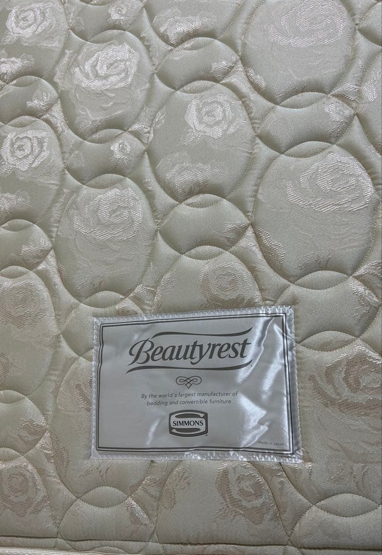 シモンズ ビューティレスト セミダブル　 マットレス、ボックススプリングセット