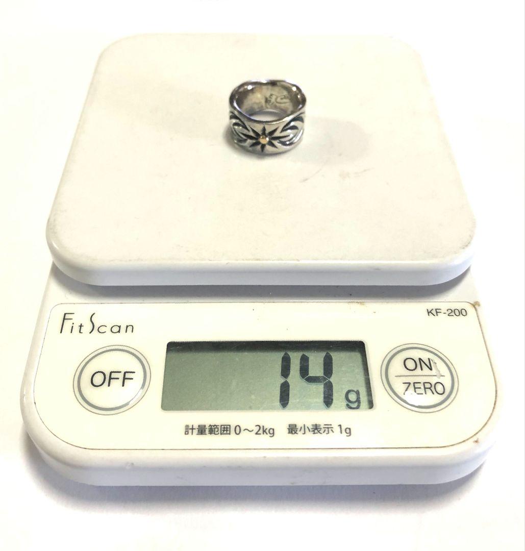 BIG HAND サンアラベスク リング 黒上げ925 +18K