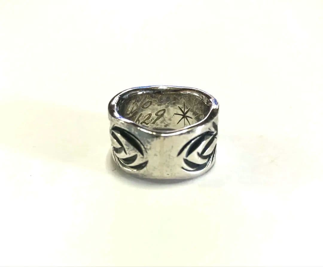 BIG HAND サンアラベスク リング 黒上げ925 +18K