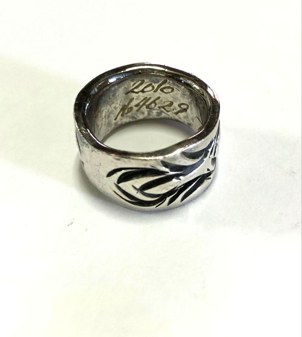 BIG HAND サンアラベスク リング 黒上げ925 +18K