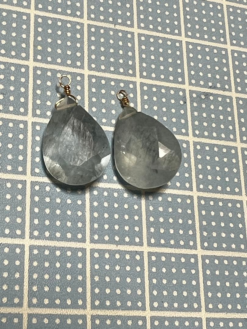 Gちゃん❤️大粒　シンデレラ　アクアマリン　ブリリアントカット　14kgf