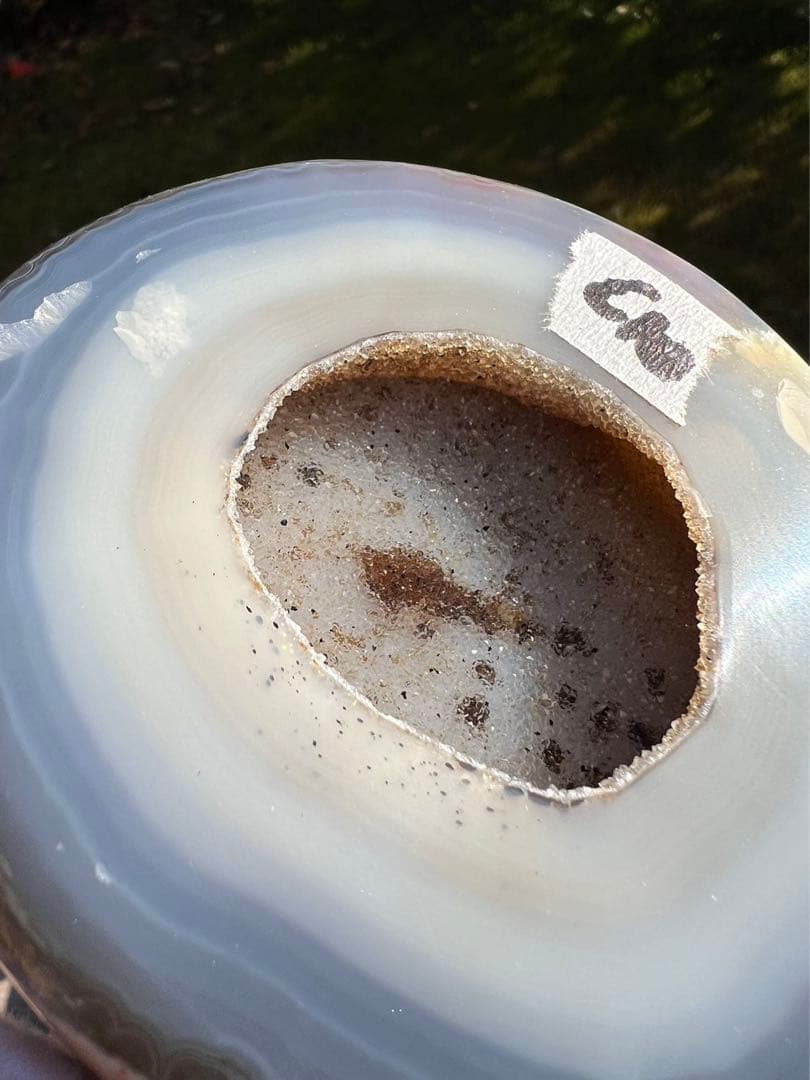 C10トレジャーメノウ 台付き 瑪瑙 風水 聚宝盆アゲート