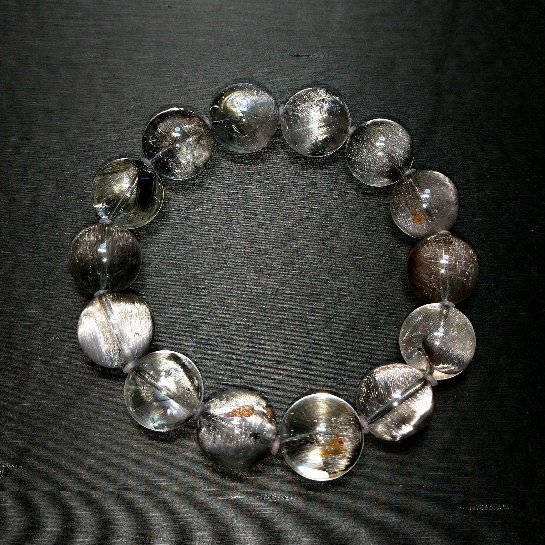 【超極上,超美品】プラチナルチル　１４㎜　ブレス　希少　大玉　コレクション品