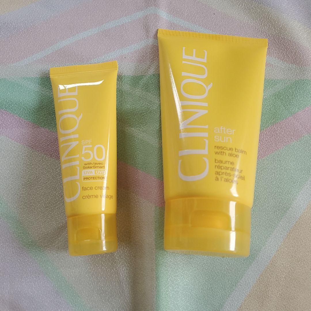 CLINIQUE SPF 50 フェイスクリーム & アフターサンバーム セット