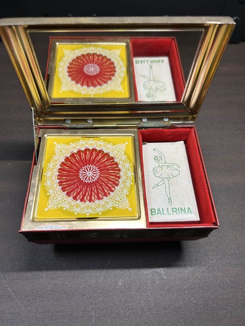 エンゼル　オルゴール 昭和レトロ　バレリーナ　宝石箱