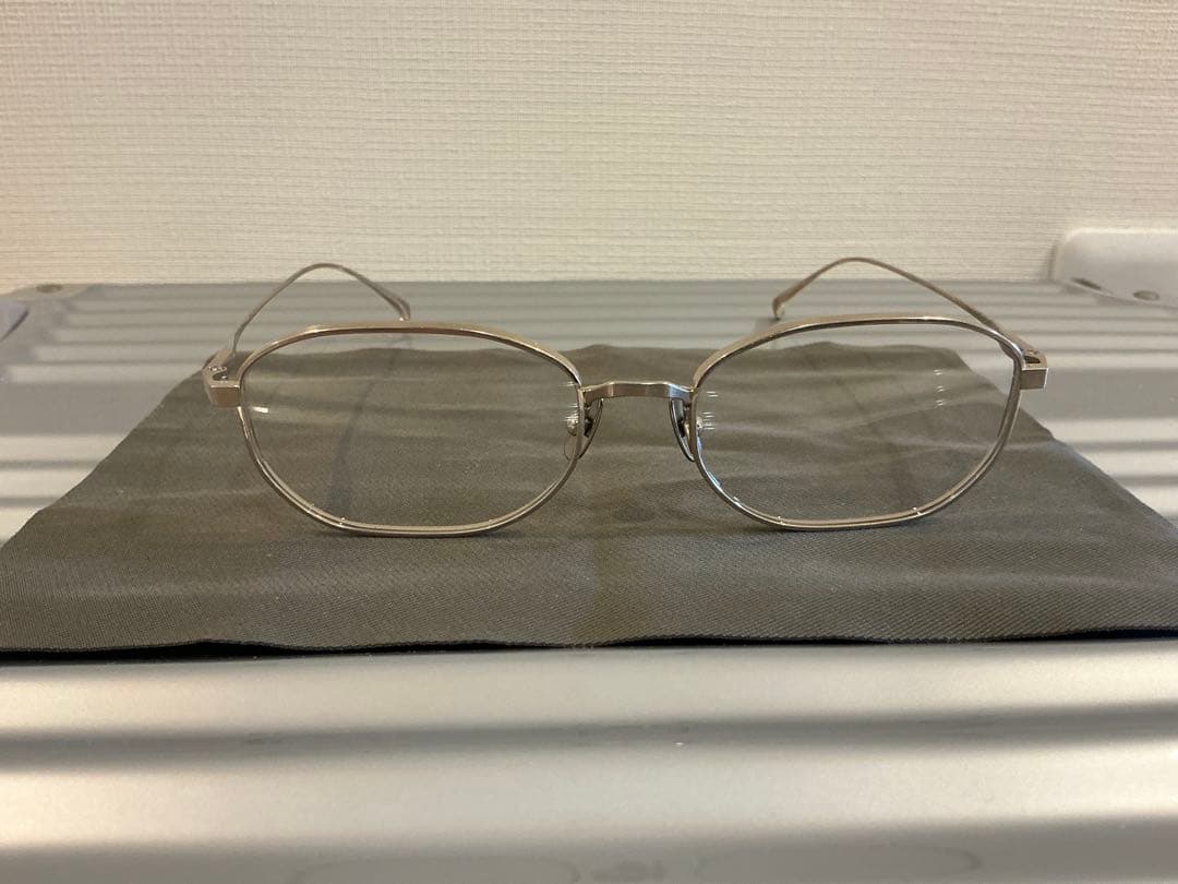 極上美品 金子眼鏡KM-93 メガネ BWG フルチタン