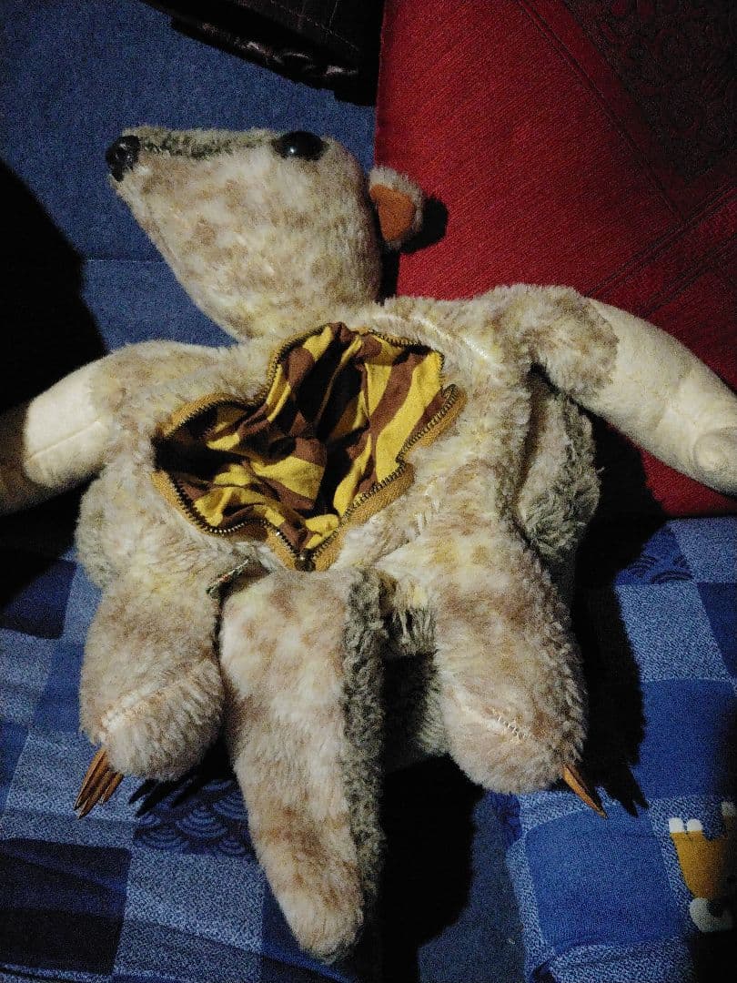 明治製菓　アルマジロぬいぐるみ　レトロ