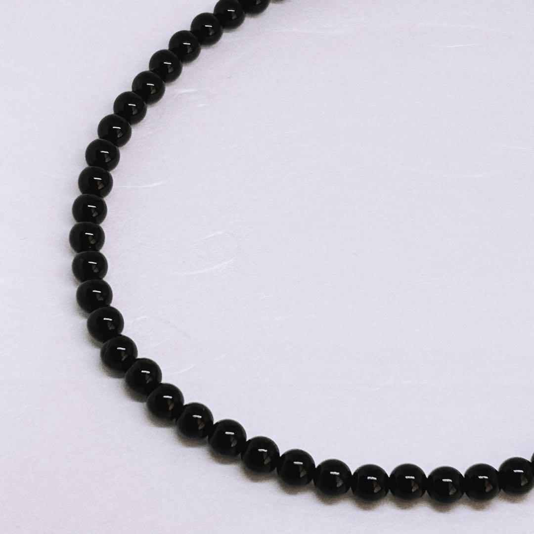 AAAモリオン丸8mmネックレス50cm＋アジャスター5cm 持ち主を守る　幸運