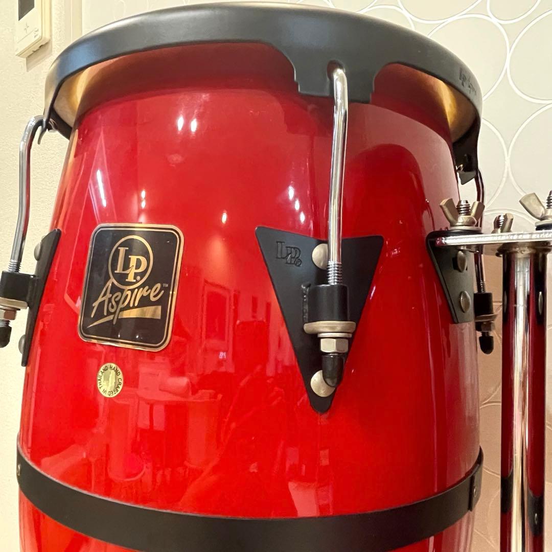 未使用・希少【LP Aspire】コンガセット 10 &11 ダブルスタンド付