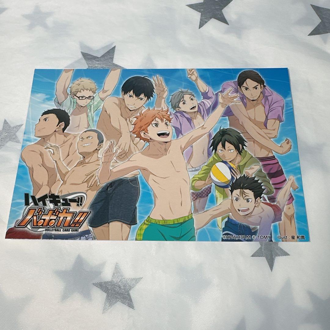 ハイキュー バボカ ポストカード 水着 日向 影山 月島 山口 西谷 田中