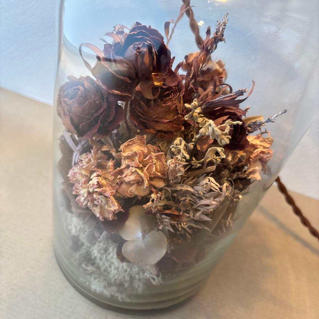 大きいサイズ❣️ m.soeur エムスール ボトルライト ドライフラワー 照明