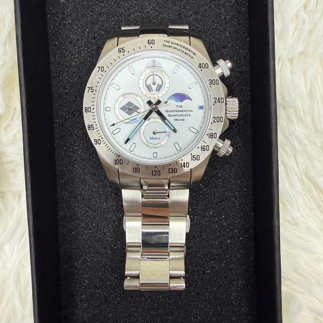 五等分の花嫁 中野三玖モデル サン＆ムーン クロノグラフ腕時計