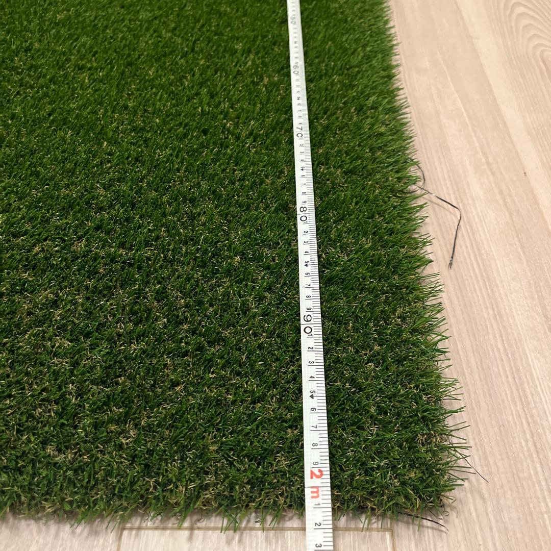 人工芝 2m x 1.15m 緑色　メモリーターフ28mm