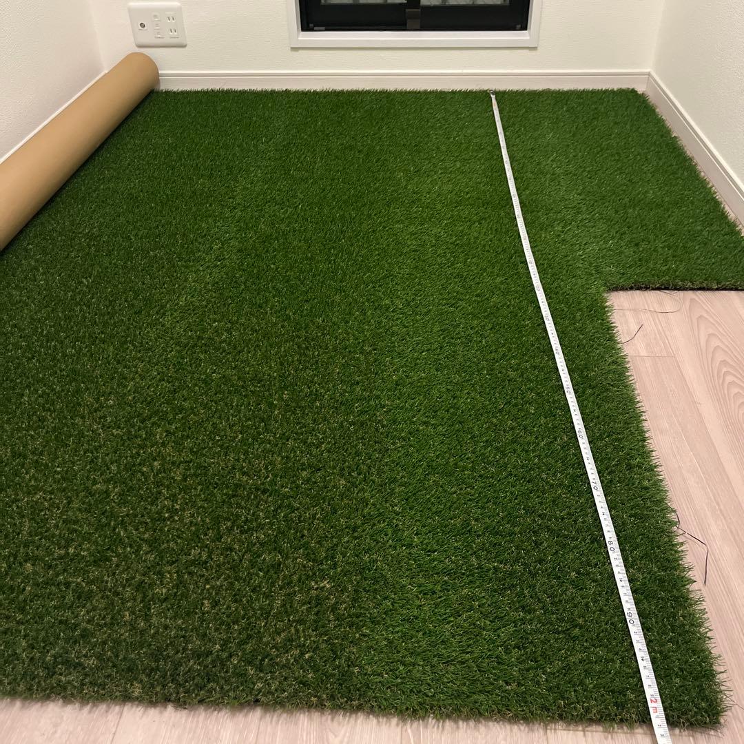 人工芝 2m x 1.15m 緑色　メモリーターフ28mm