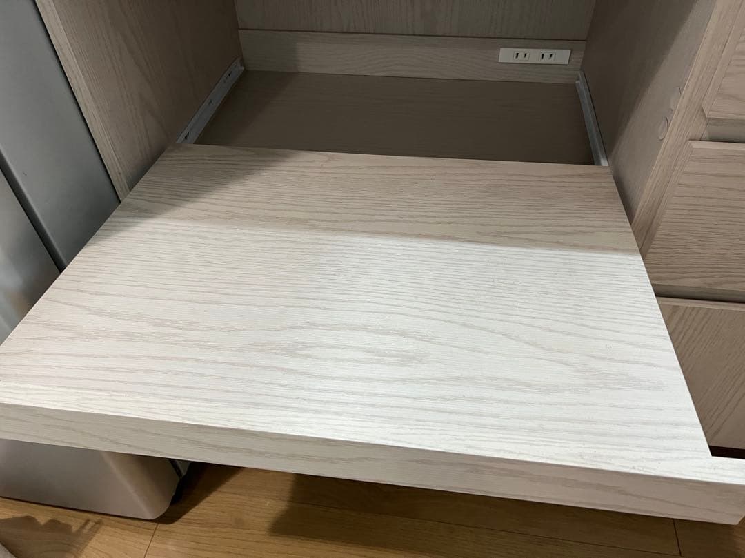LOWYA キッチン棚収納　ホワイトウォッシュ