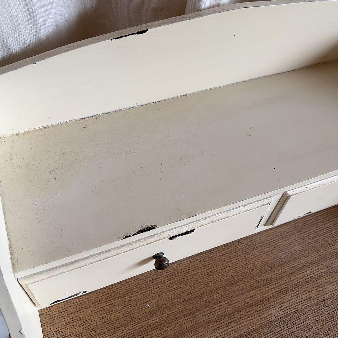 美品　フレンチカントリー　シャビーシック　コンソール　サイドテーブル　飾り棚