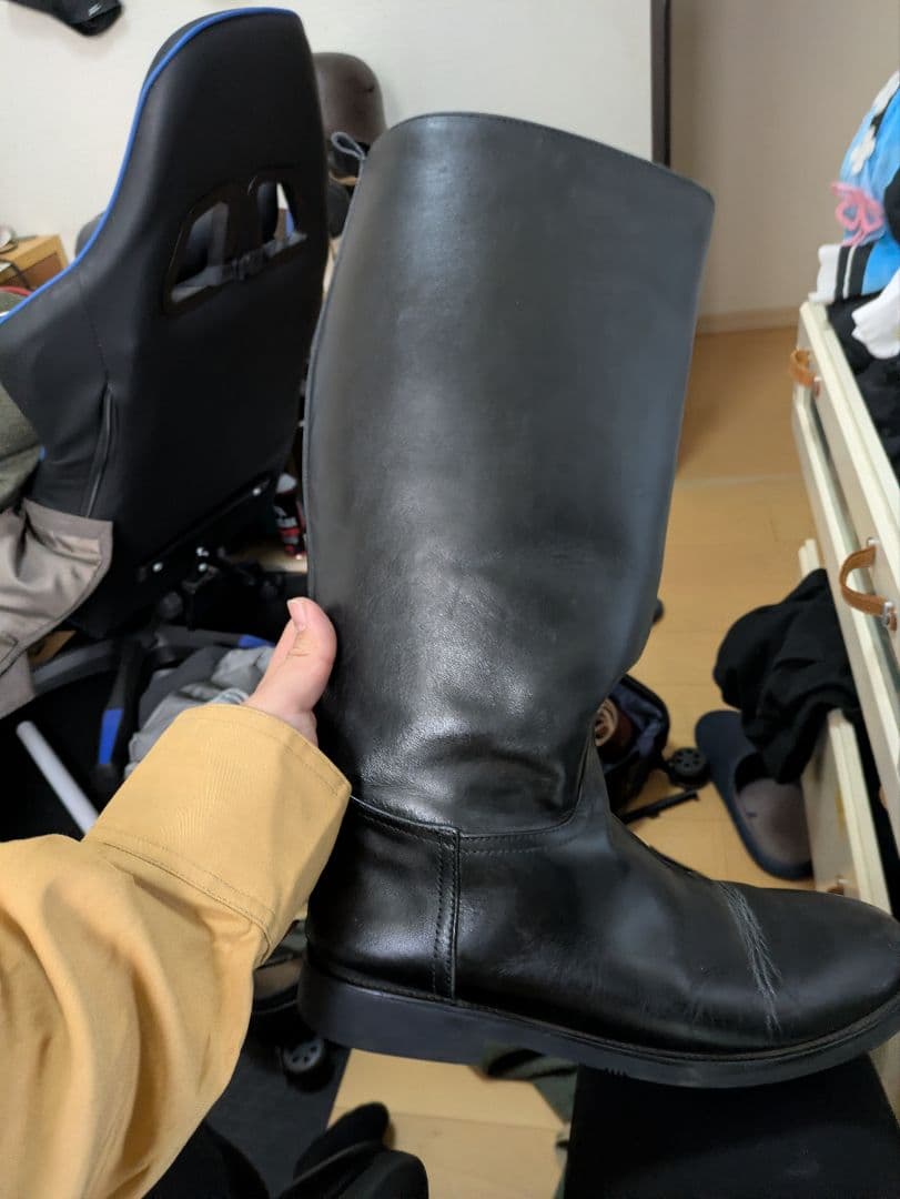 ww1,2ドイツ軍将校、騎兵用ブーツ