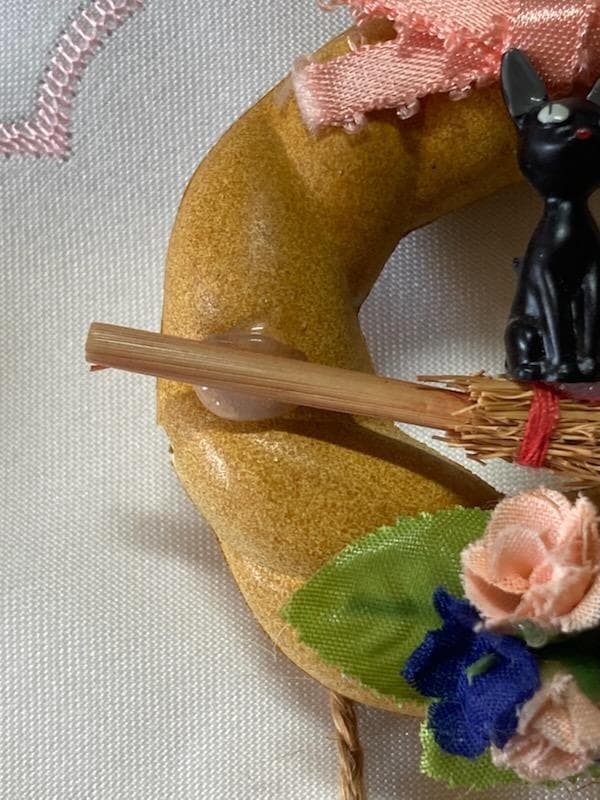 超希少/約30年前】ジブリ 魔女の宅急便 パンリース WELCOME看板 ジジ