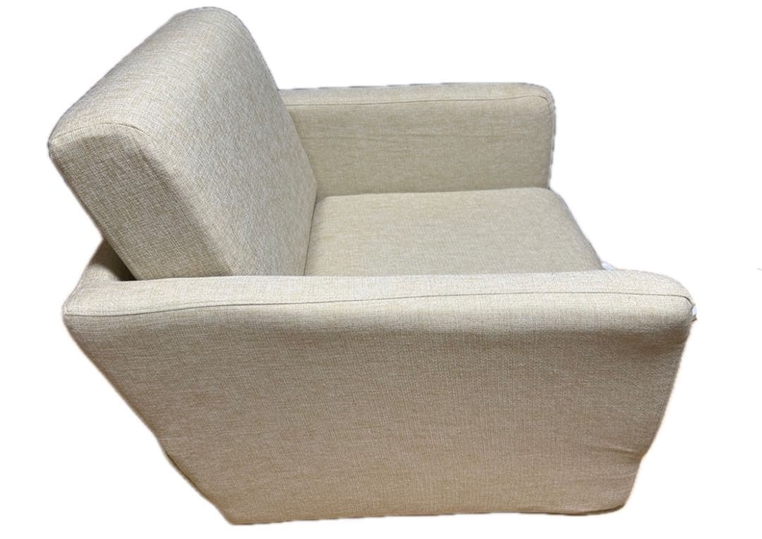 ソファ　ソファー　ベッド　ベット　ベージュ　アイボリー　ツイード　1人　一人