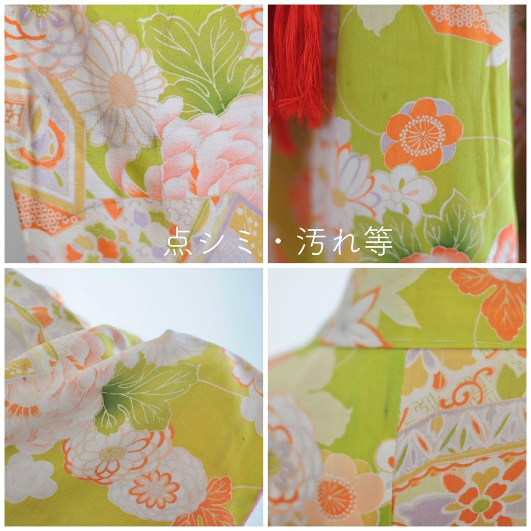 七五三 アンティーク 7歳 ハーフ成人式 フルセット 正絹 西陣織 女の子 着物