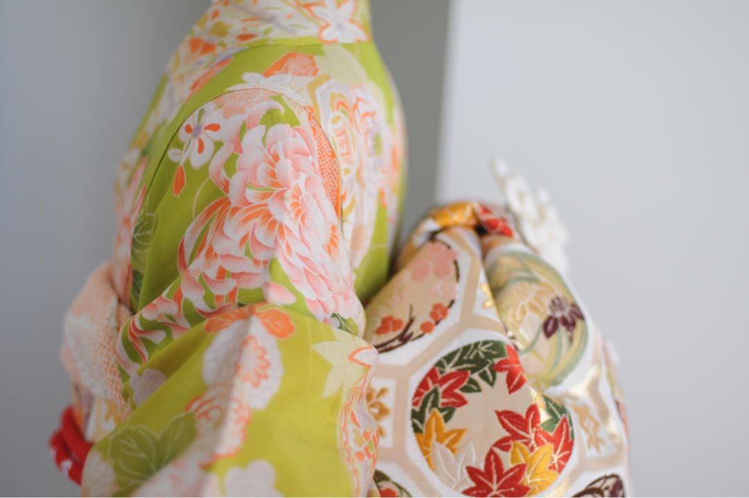 七五三 アンティーク 7歳 ハーフ成人式 フルセット 正絹 西陣織 女の子 着物