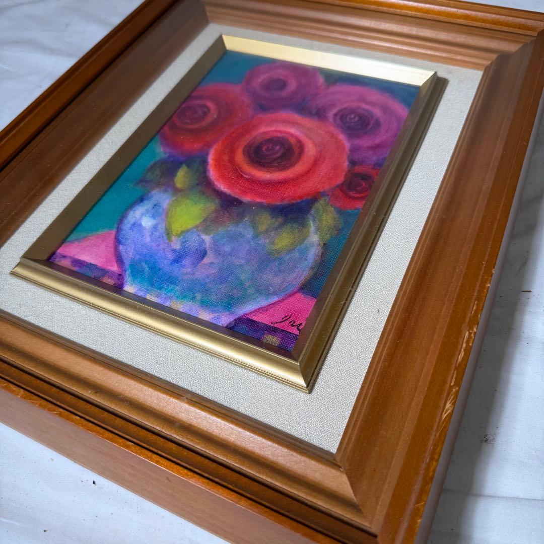 ⭐︎【大人気】⭐︎バラの絵画 額付き 玄関先などに