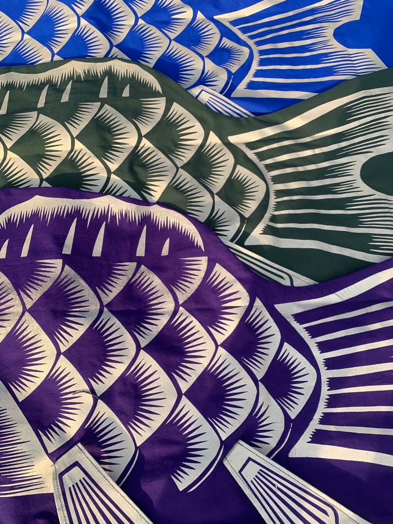 歌川広重「名所江戸百景 水道橋駿河台」手染め鯉のぼり　1.2m単品　子鯉のぼり