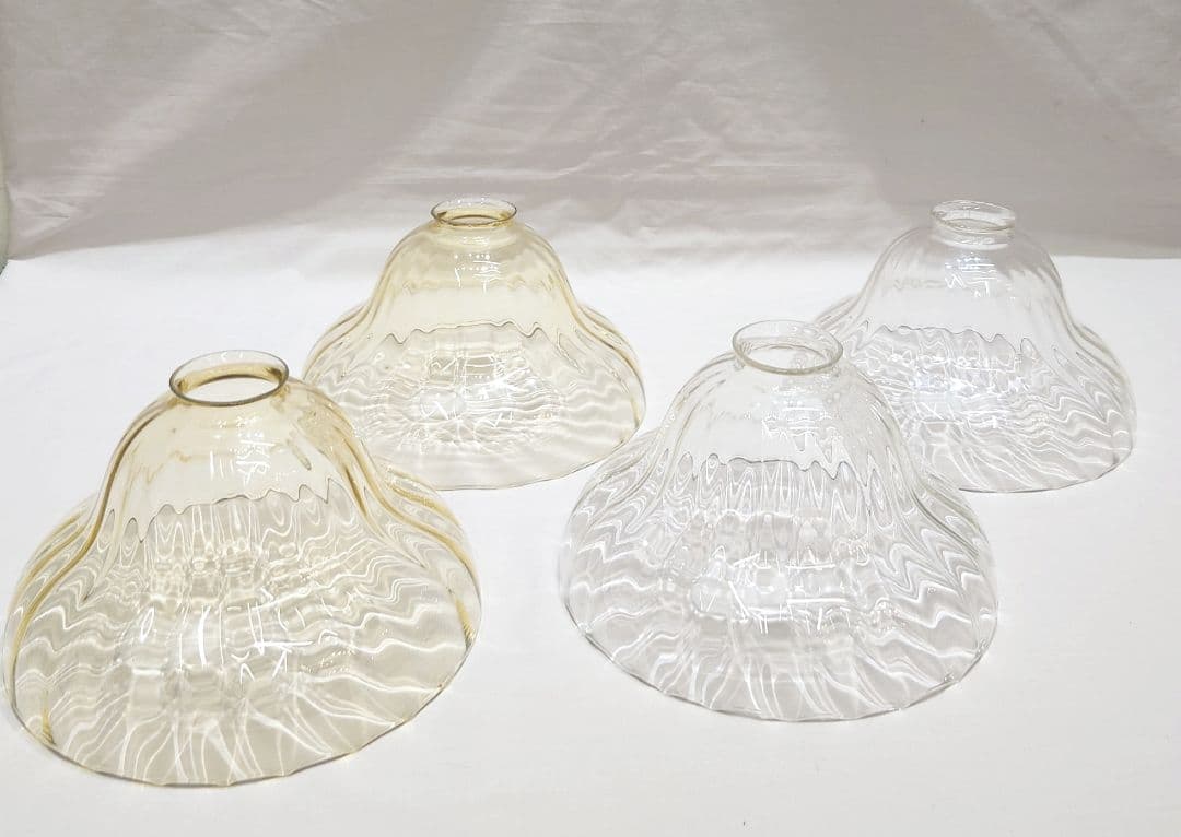 モダンガラス 吊り下げ 照明 4点セット 白熱灯 丸光 アンティーク インテリア