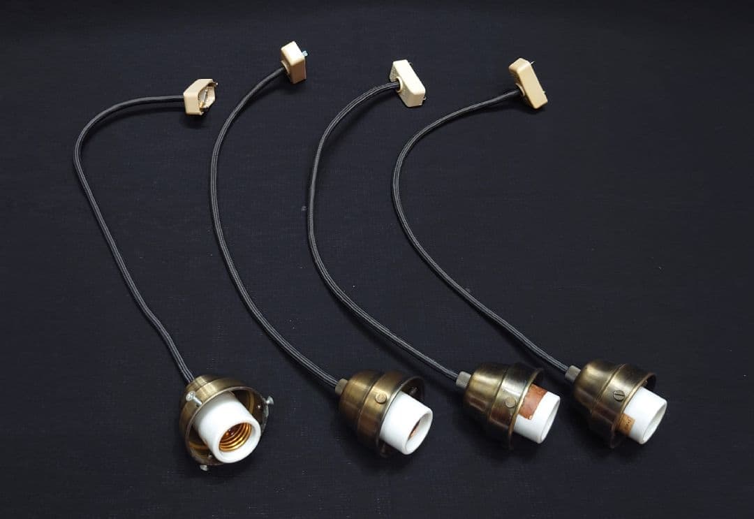 モダンガラス 吊り下げ 照明 4点セット 白熱灯 丸光 アンティーク インテリア