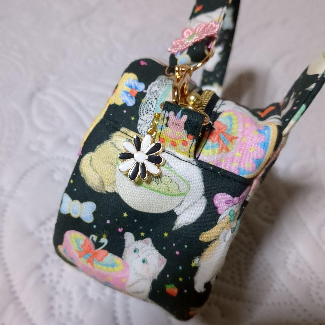 専用…コロンと猫ショルダー…ユキエモン…新柄 クックキャッツ…ブラック系