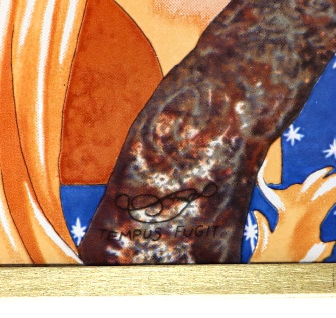 新品 エイミー・ブラウン 砂時計を持った妖精 ヴィンテージステンドグラス時は飛ぶ