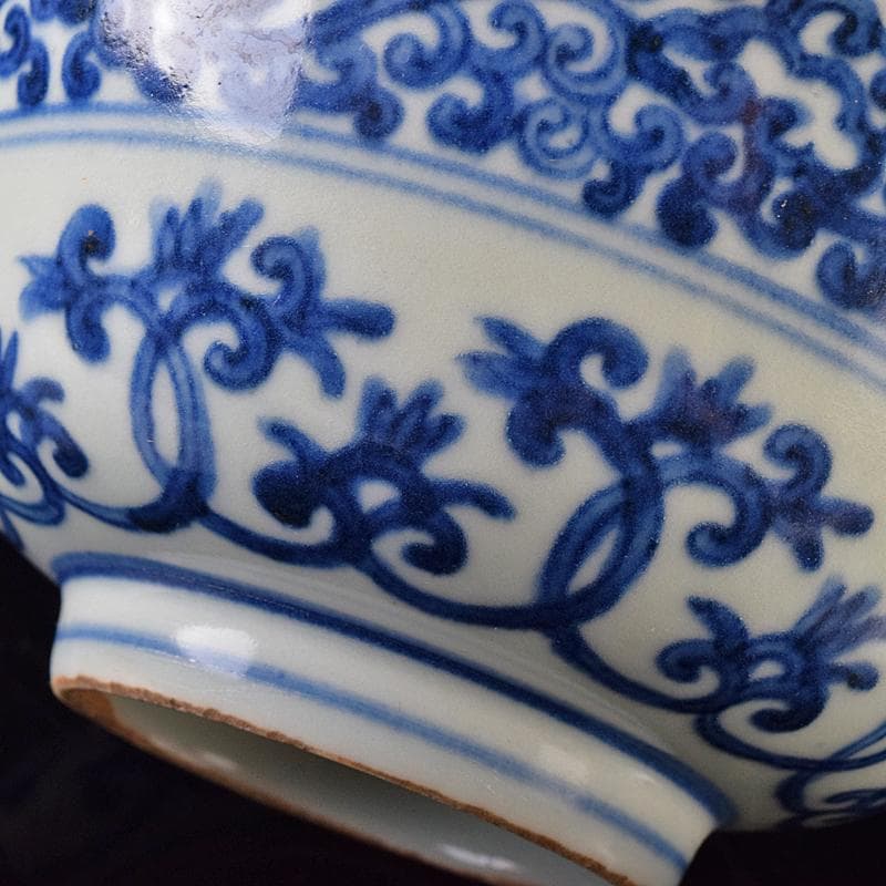 中国 青花花文碗 N 8062E - メルカリ