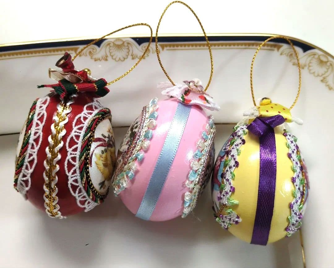 【リナ】エッグアート（鹿、ヒヨコ）