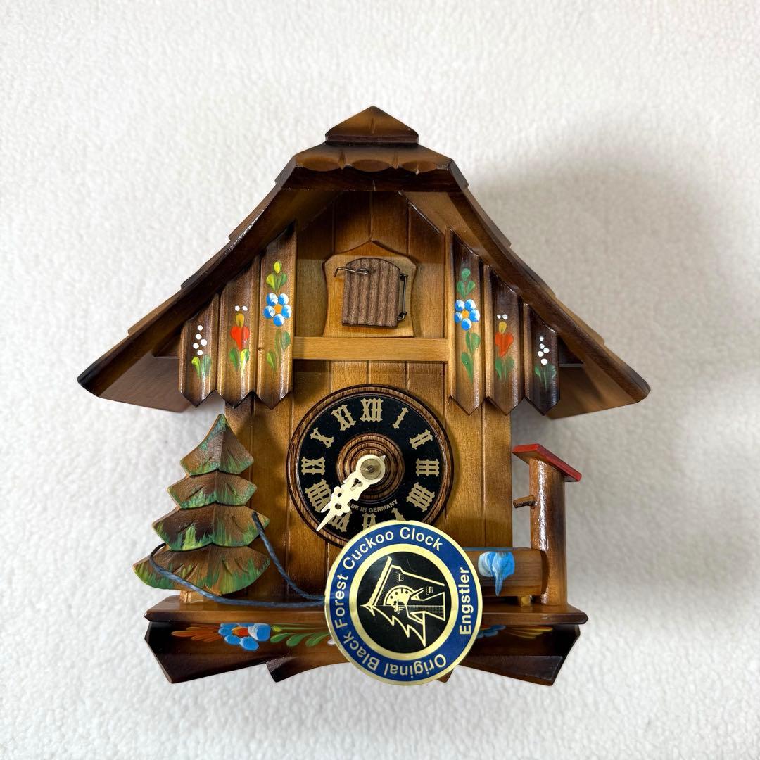 SCHNEIDER シュナイダー 鳩時計 カッコー時計 花柄 ペイントハウス