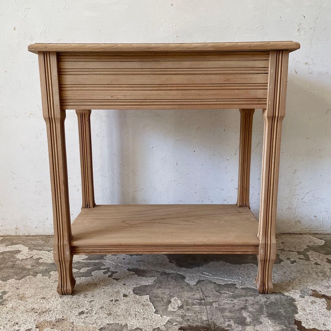 ビンテージ ドロワーサイドテーブル 　剥離