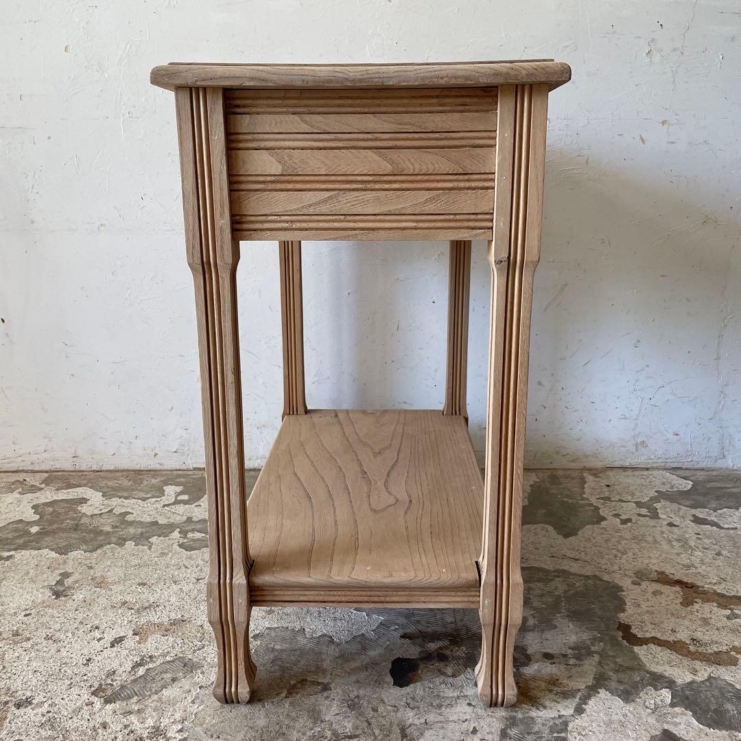 ビンテージ ドロワーサイドテーブル 　剥離