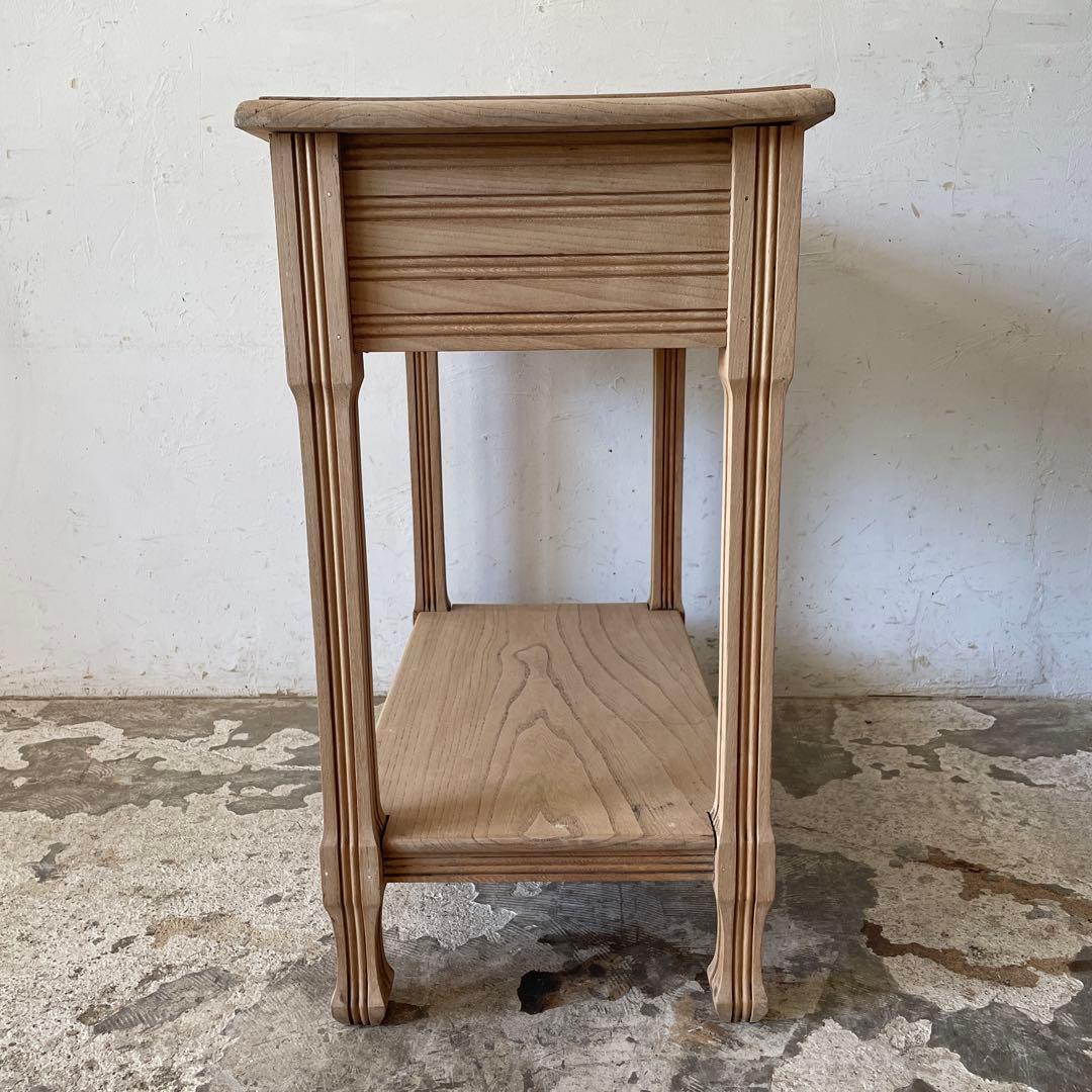 ビンテージ ドロワーサイドテーブル 　剥離