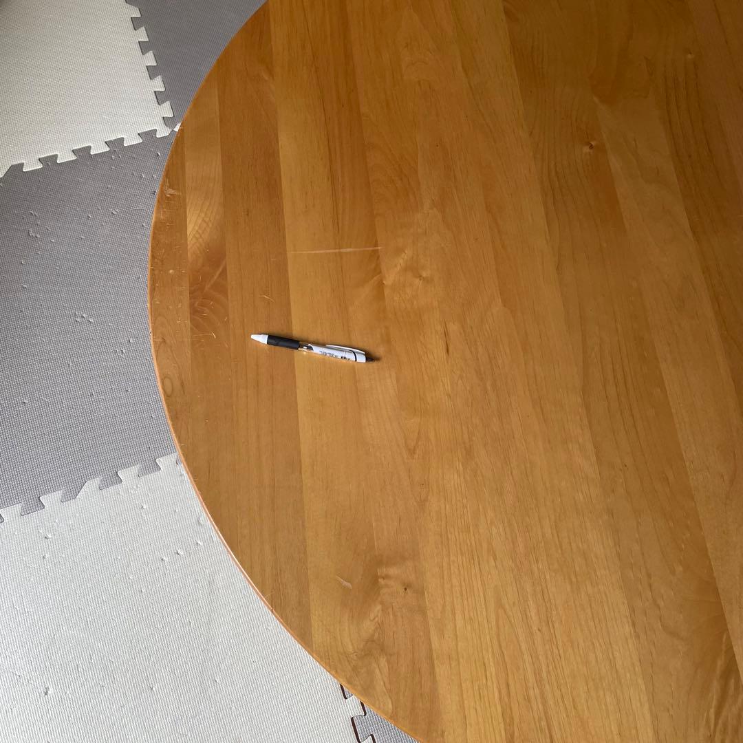 円卓 円形 ナチュラルウッドセンターテーブル 無垢 ブナ アクタス120cm