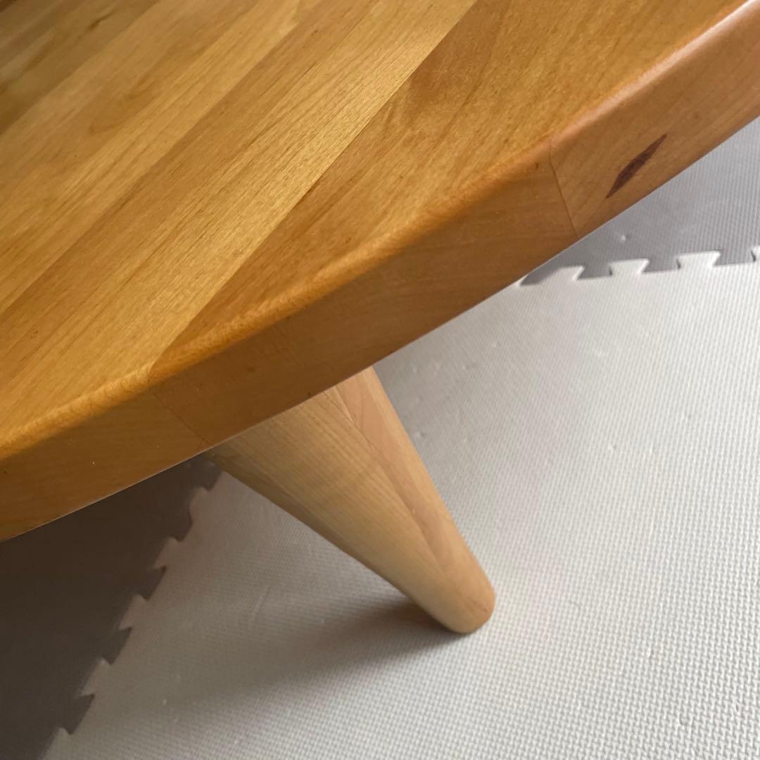 円卓 円形 ナチュラルウッドセンターテーブル 無垢 ブナ アクタス120cm