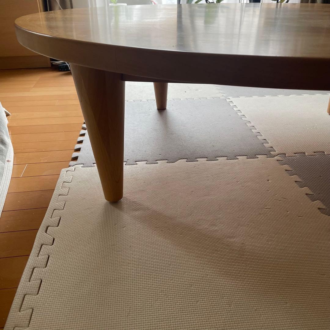 円卓 円形 ナチュラルウッドセンターテーブル 無垢 ブナ アクタス120cm