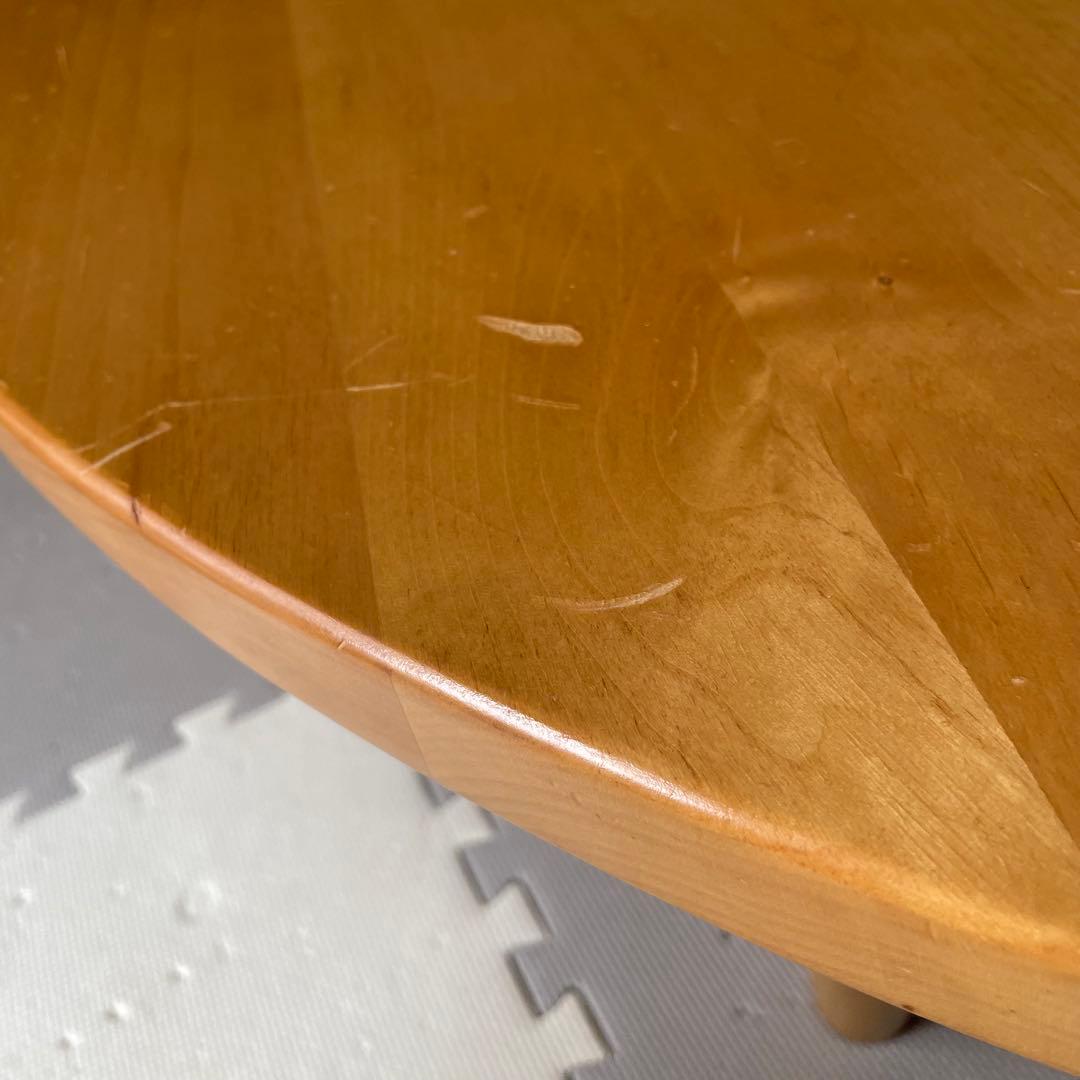 円卓 円形 ナチュラルウッドセンターテーブル 無垢 ブナ アクタス120cm