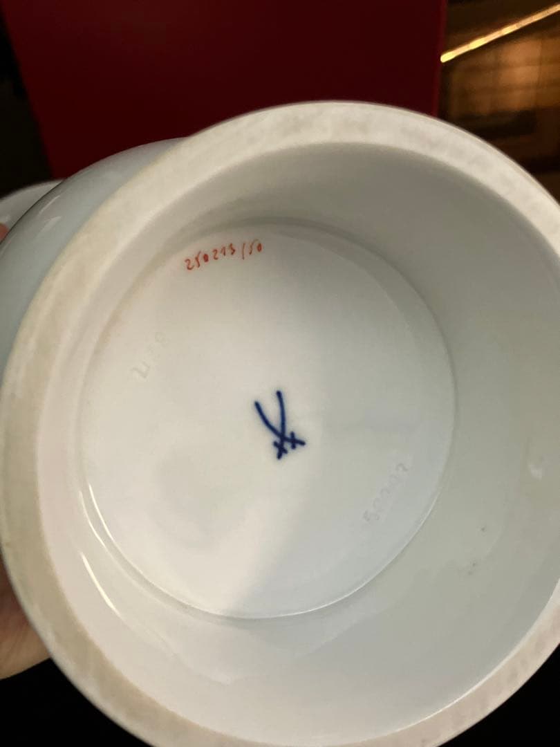 Meissen 花柄 花瓶 約29cm