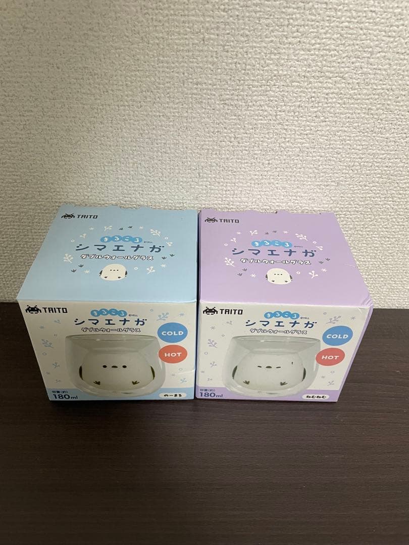 タイトー限定 まるころシマエナガ ダブルウォールグラス 2種 - メルカリ