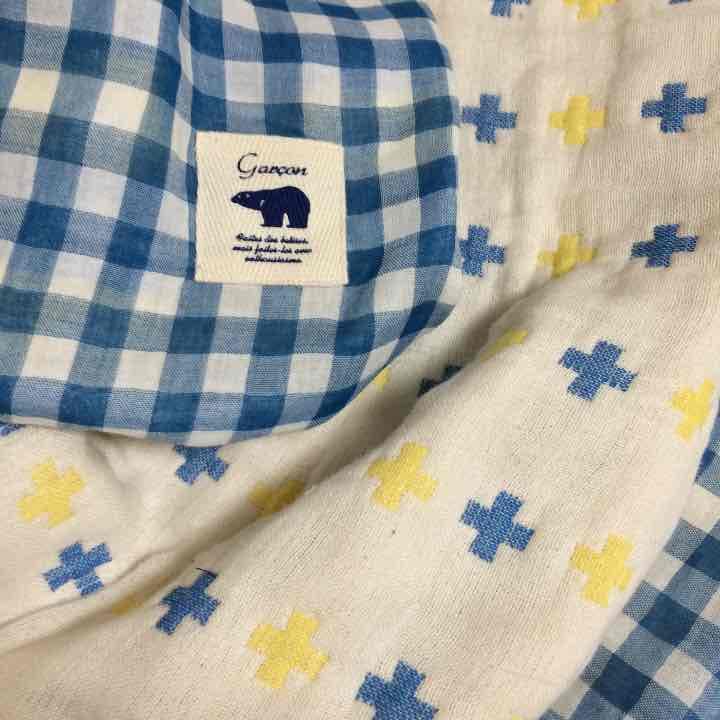 sae♡8重ガーゼケット♡ミニサイズ♡2400円クロス柄